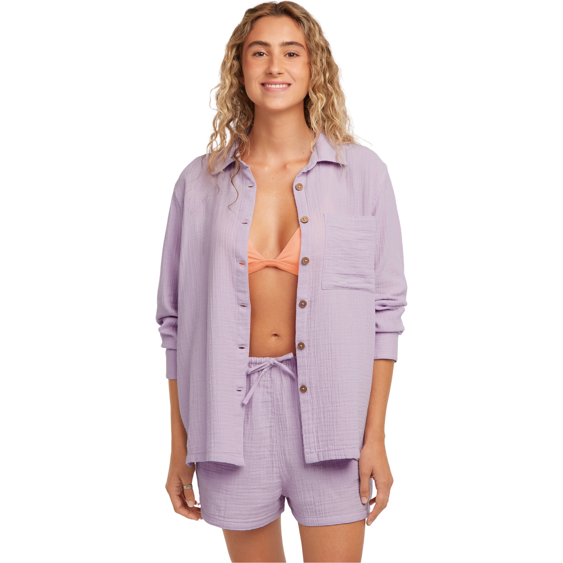 2026 O'Neill Dames Brenda Gestructureerd Shirt 1200021 - Pale Lavender